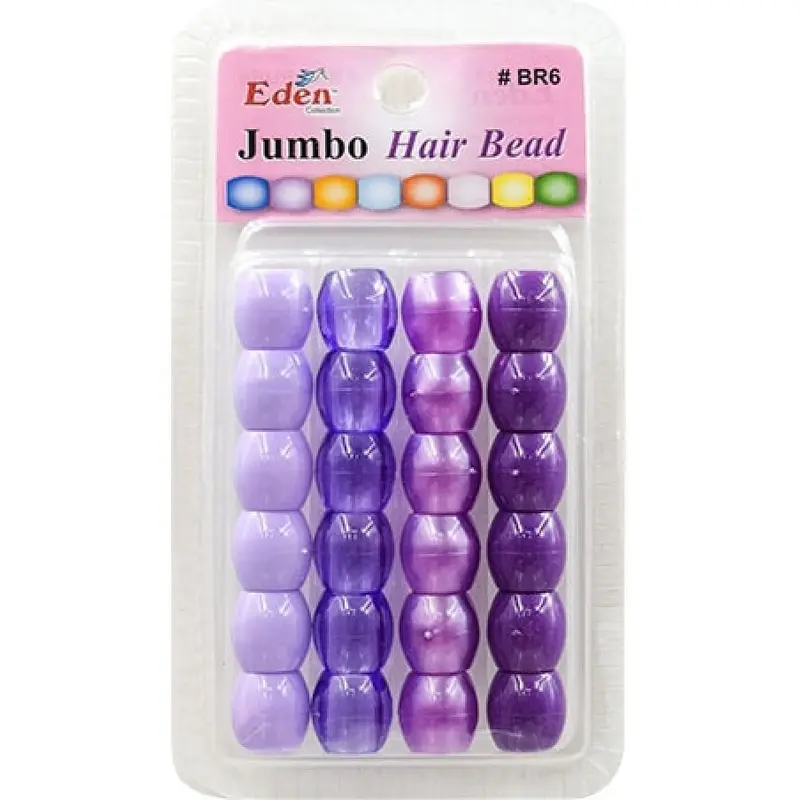 Eden Jumbo Hair Beads - Purple Tone #BR6PUR6