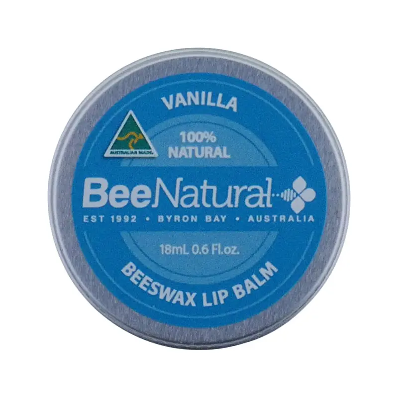 Bee Natural Lip Balm Tin Vanilla 18ml