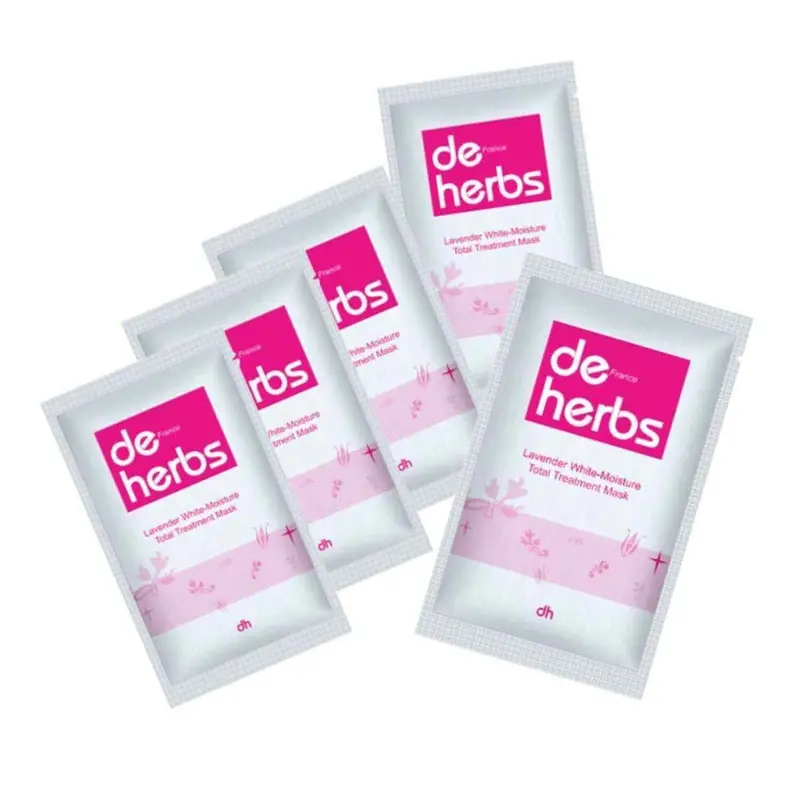 de herbs Lavender White - Moisture Total Treatment Mask - 6 sheet mask  Fixed Size