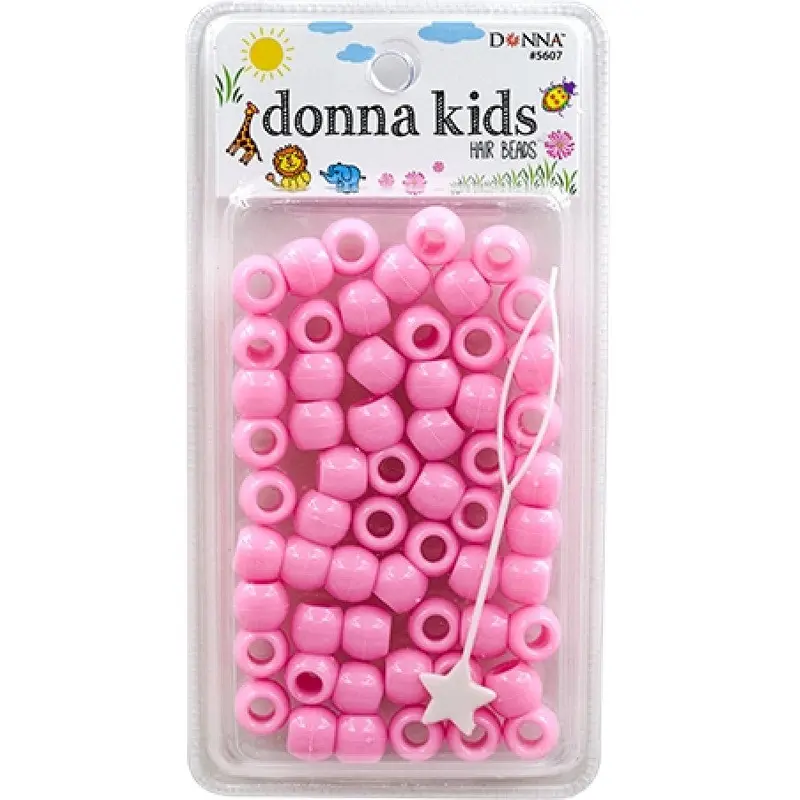 Donna Kids Medium Hair Beads - Pink #5607