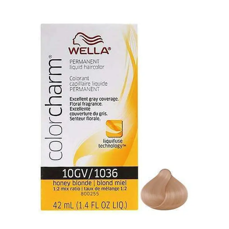 Wella Color Charm Permanent Liquid Hair Color - 10GV/1036 Honey Blonde