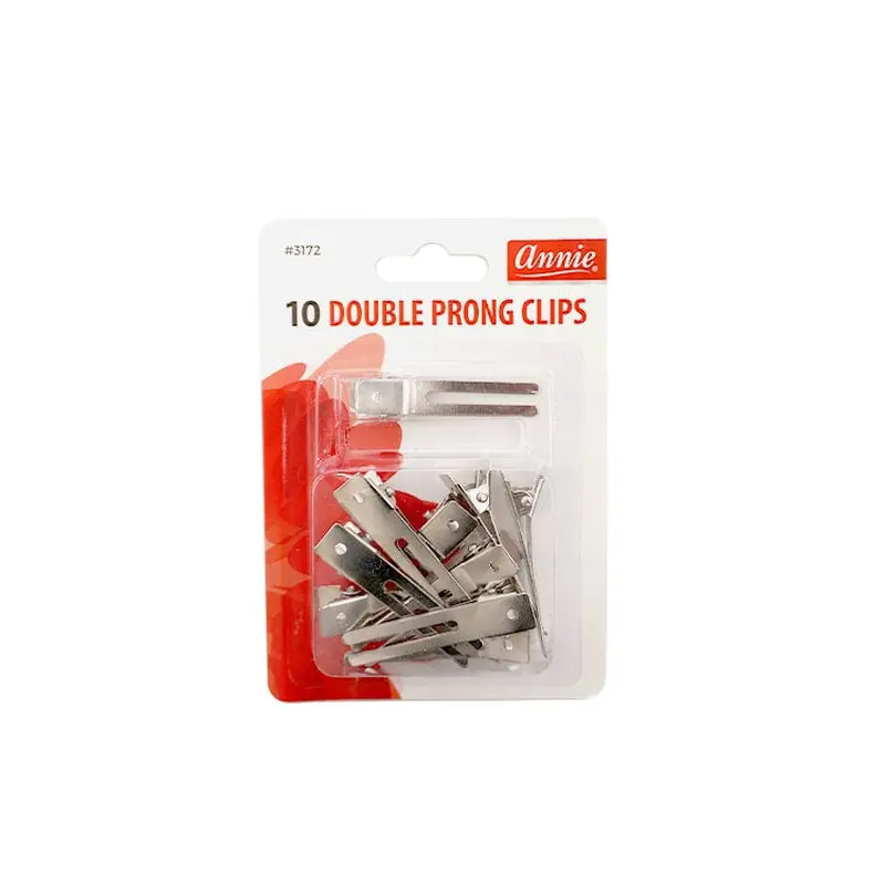 Annie #3172 Double Prong Clips 10 ct