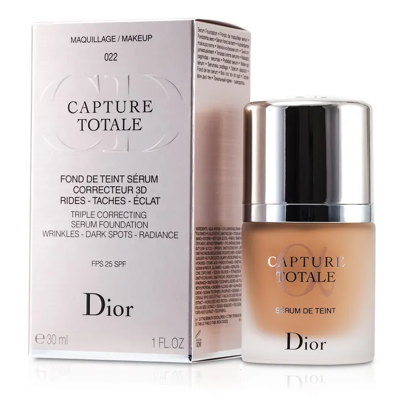 Christian Dior Capture Totale Triple Correcting Serum Foundation SPF25 - # 022 Cameo  30ml/1oz