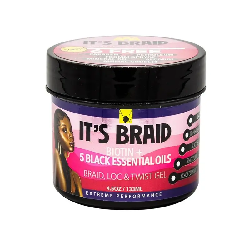 AAA African Anti-Aging It's Braid - Braid, Loc & Twist Gel Biotin + Essential Oils - Choose Size