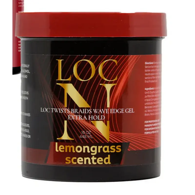 Loc N Twists Braids Wave Edge Gel Lemon Grass 16 oz