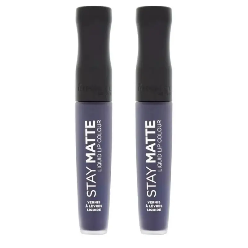 Rimmel Stay Matte Liquid Lip Colour 5.5ml - 830 Blue Iris Set of 2