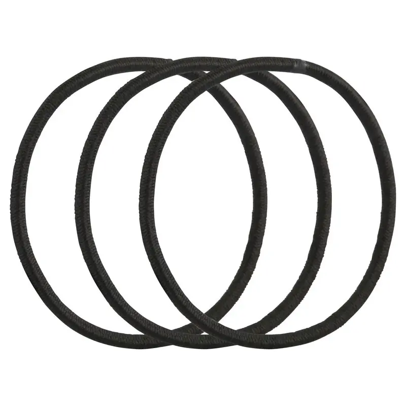 Lady Jayne Black Snagless Elastomer Elastics 50 Pack