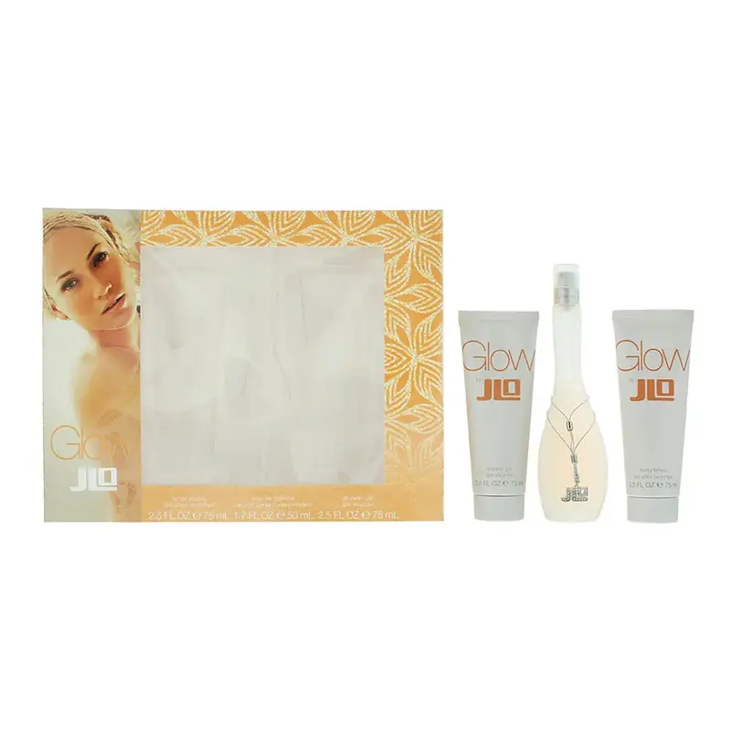 Jennifer Lopez Glow 3 Piece Gift Set: Eau de Toilette 50ml - Body Lotion 75ml -
