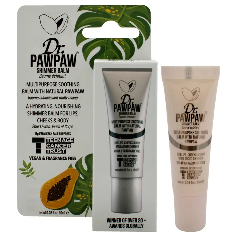 Dr. PawPaw Teenage Cancer Trust Multipurpose Shimmer Balm by Dr. PawPaw for Women - 0.34 oz Balm