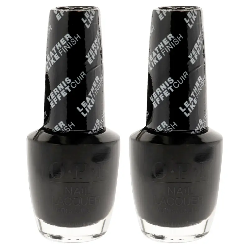 OPI Nail Lacquer - NL G55 Leather Grease is the Word by OPI for Women - 0.5 oz Nail Polish - Pack of 2