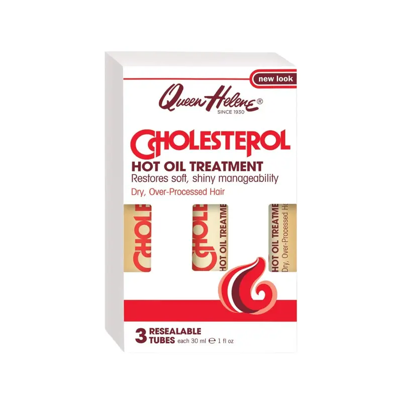 Queen Helene Cholesterol Hot Oil Treatment  3 Pack (1 oz each) | Repair, Strengthen & Restore Shine