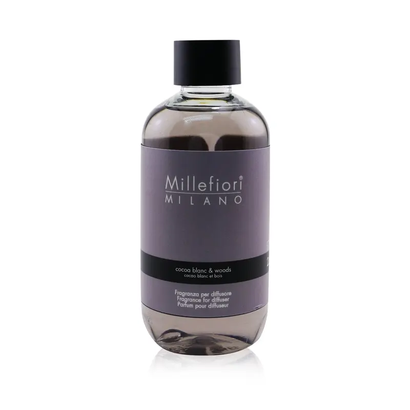 Millefiori Natural Fragrance Diffuser Refill - Cocoa Blanc & Woods  500ml/16.9oz