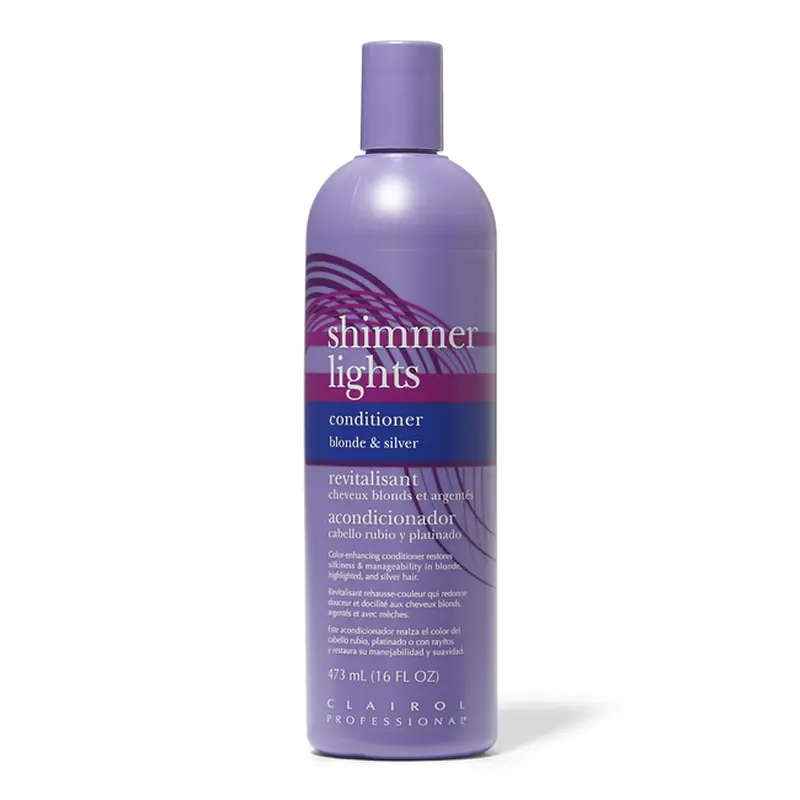 Clairol Professional Shimmer Lights Purple Conditioner for Blonde & Silver Hair 16oz