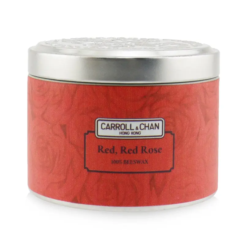 The Candle Company (Carroll & Chan) 100% Beeswax Tin Candle - Red Red Rose  (8x6) cm