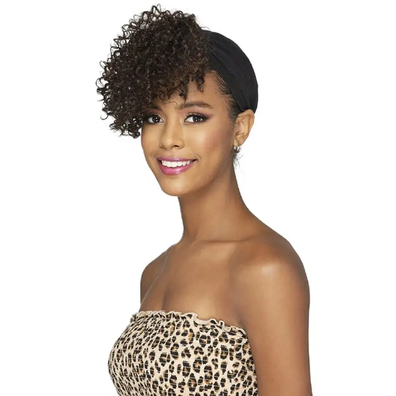 Vivica A Fox TD-AMEN-BK Turban Do Instant Headwrap Style Hair Piece