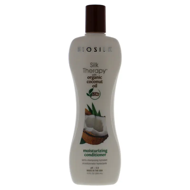 Biosilk Silk Therapy with Coconut Oil Moisturizing Conditioner by Biosilk for Unisex - 12 oz Conditioner
