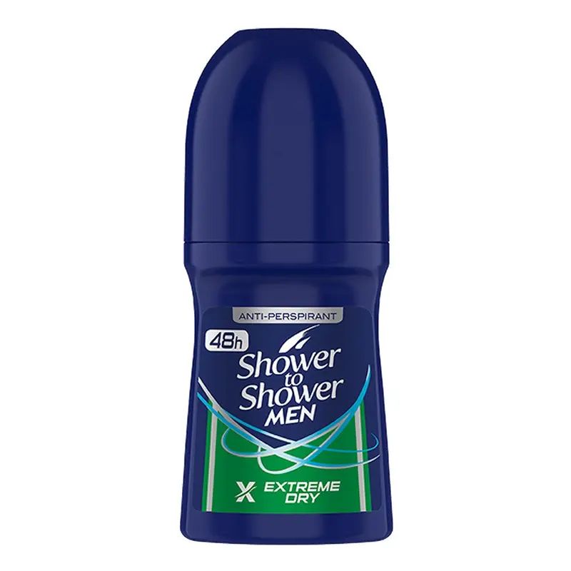 Shower To Shower Men's Roll On Deodorant - Extreme Dry